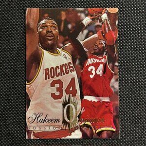 1994-95 Fleer Flair Hakeem Olajuwon #57 Basketball Card Houston Rockets HOF